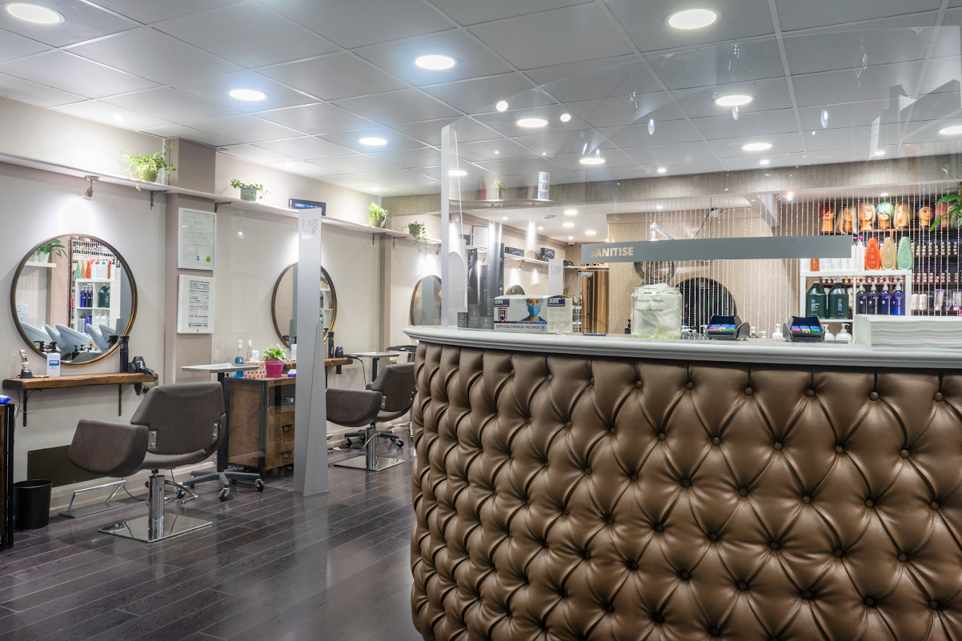 Fab Hair Palmers Green, London. Reception Area.